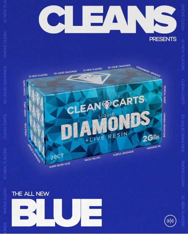 Clean carts New 2g liquid diamonds + live resin  bulk offer (blue box)